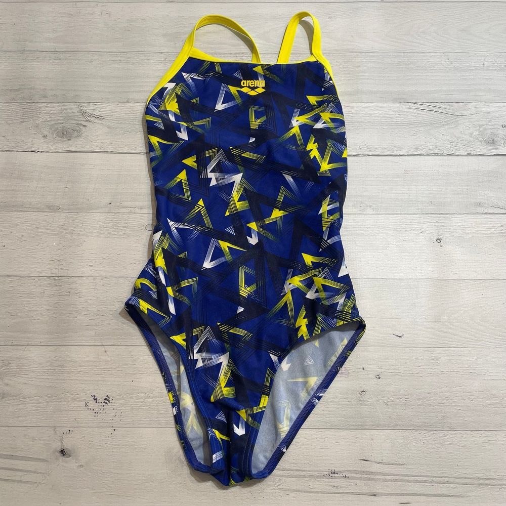 Arena one piece swimsuit blue yellow size 26‎
